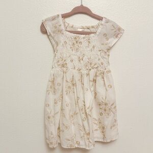 OshKosh B'gosh Cream Floral Kids Dress